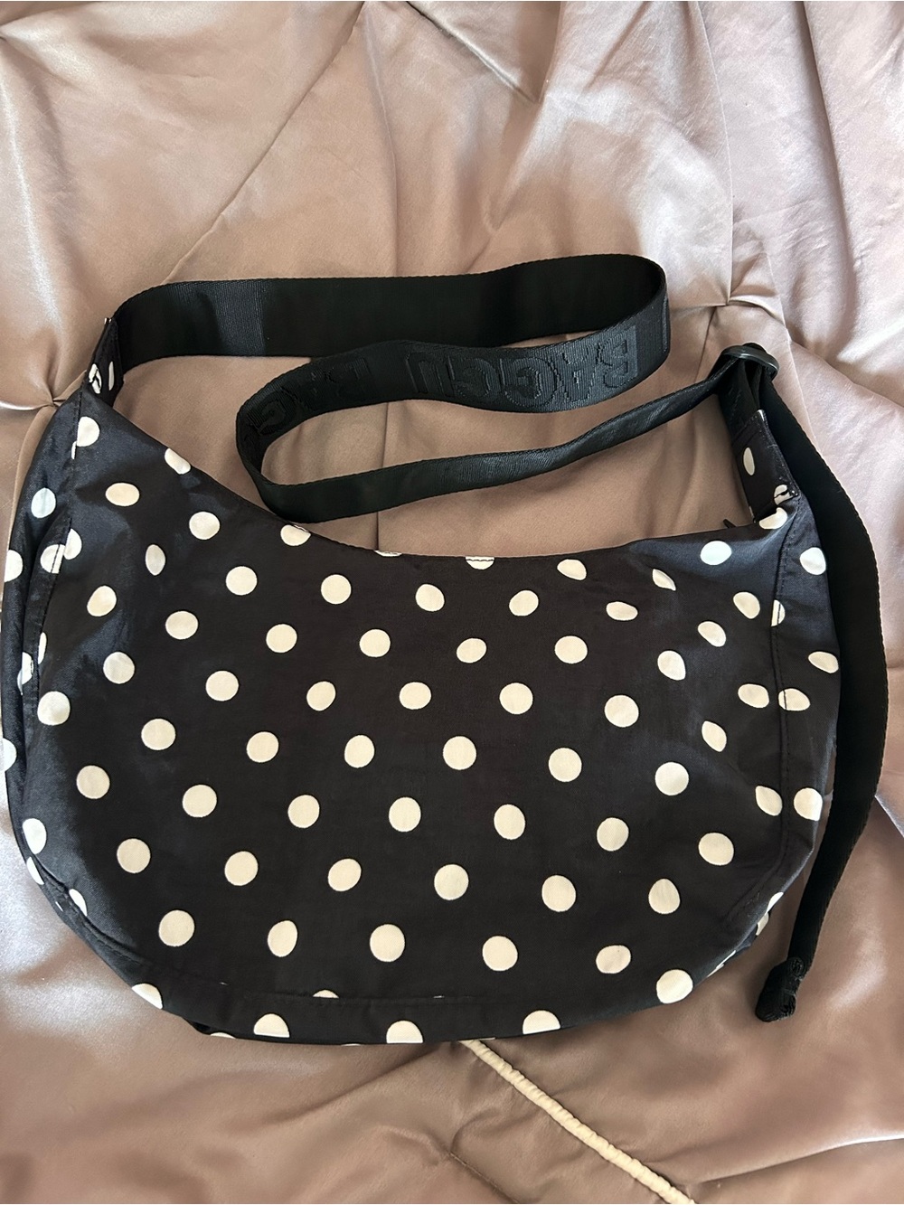BAGGU Urban Outfitters Exclusive Polka Dot Medium Crescent Bag